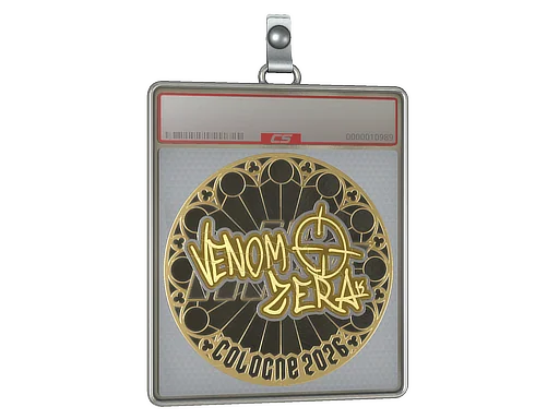 Placa de pegatinas | venomzera (dorada) | Colonia 2026