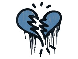 Sealed Graffiti | Broken Heart (Monarch Blue)