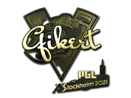Naklejka | Qikert (złota) | Sztokholm 2021