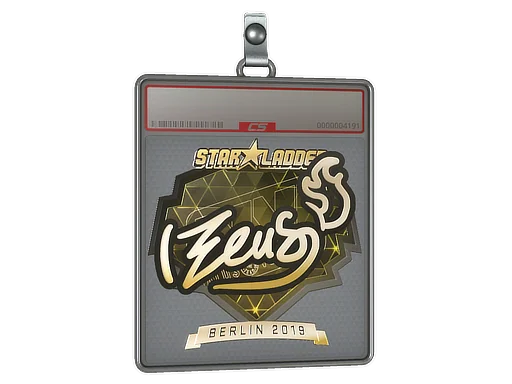 Sticker Slab | Zeus (Gold) | Berlin 2019