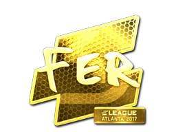 Klistermärke | fer (Guld) | Atlanta 2017