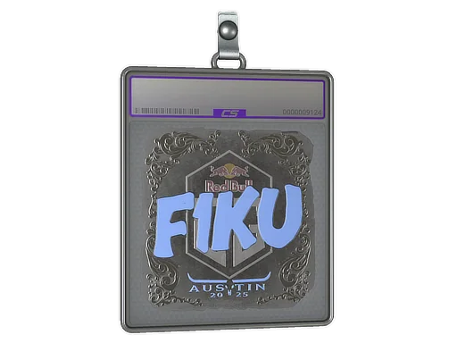Placa de pegatinas | F1KU (reflectante) | Austin 2025