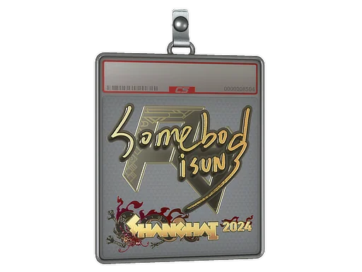 Aufkleberhülle | somebody (Gold) | Shanghai 2024
