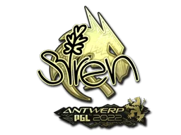 Klistermärke | S1ren (guld) | Antwerp 2022