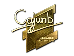 Klistermärke | cajunb (Guld) | Boston 2018