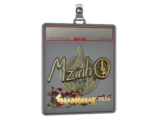 Klistermärkesfodral | mzinho (guld) | Shanghai 2024