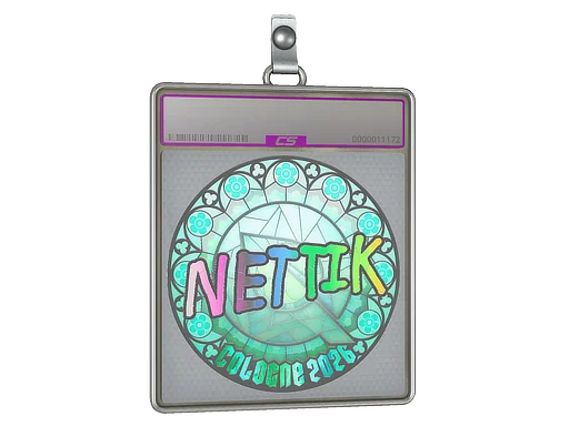 Placa de pegatinas | nettik (holográfica) | Colonia 2026