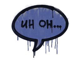 Sealed Graffiti | Uh Oh (SWAT Blue)