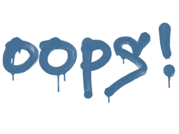 Sealed Graffiti | Oops (Monarch Blue)