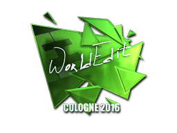 Klistermärke | WorldEdit (Foil) | Cologne 2016