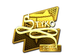 Klistermärke | STYKO (Guld) | Atlanta 2017