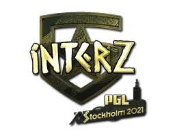 Aufkleber | interz (Gold) | Stockholm 2021