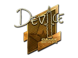 Klistermärke | device (Guld) | Boston 2018