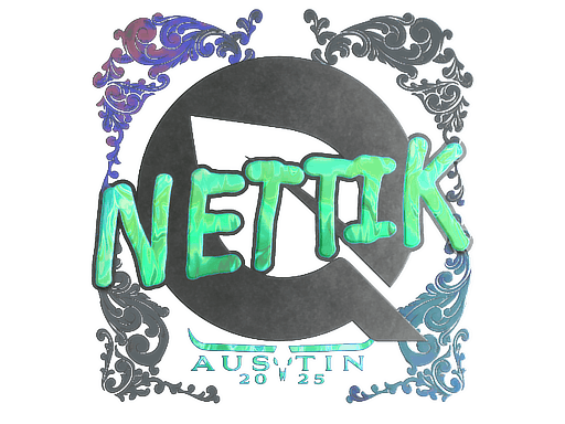 Pegatina | nettik (holográfica) | Austin 2025