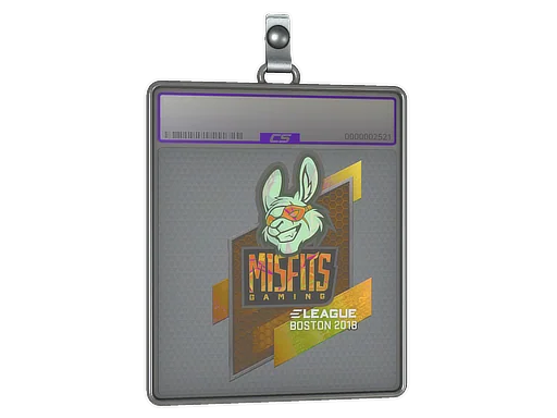 Pokrowiec na naklejkę | Misfits Gaming (holograficzna) | Boston 2018