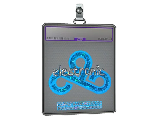 Klistermärkesfodral | electronic (glitter) | Copenhagen 2024