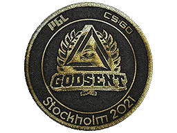 Naszywka | GODSENT (złota) | Sztokholm 2021