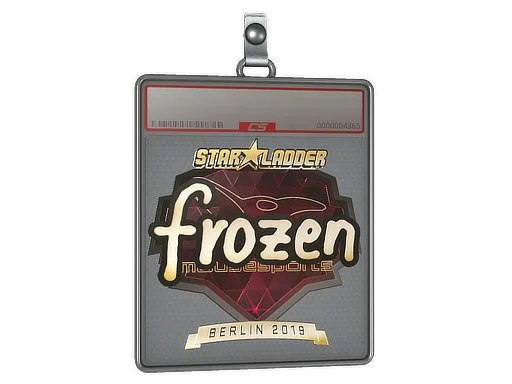 Placa de pegatinas | frozen (dorada) | Berlín 2019
