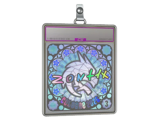 Placa de Adesivo | zont1x (Holográfico, Classificação) | Colônia 2026