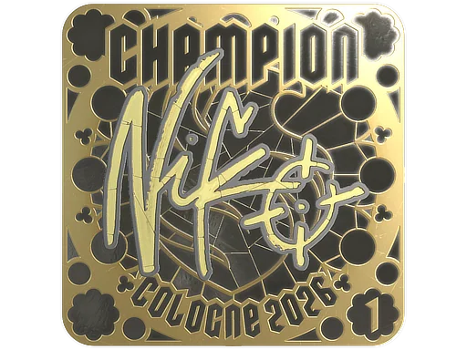 印花 | NiKo (金色，排名) | 2026年科隆锦标赛