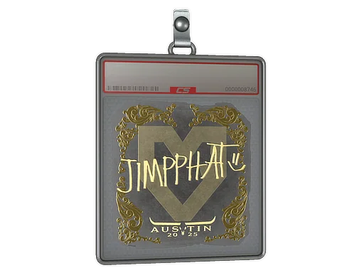 Placa de Adesivo | Jimpphat (Dourado) | Austin 2025