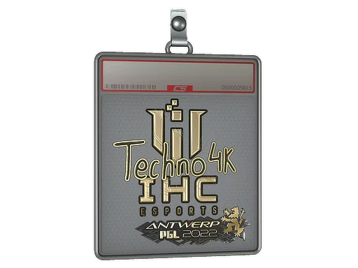 Sticker Slab | Techno4K (Gold) | Antwerp 2022