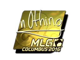 Sticker | n0thing (Gold) | MLG Columbus 2016
