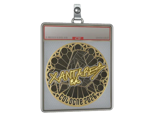 Placa de pegatinas | XANTARES (dorada) | Colonia 2026