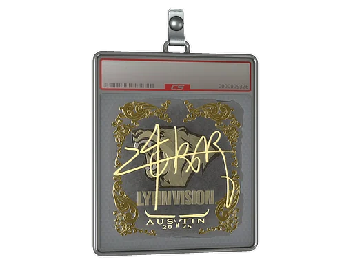 Placa de pegatinas | z4KR (dorada) | Austin 2025