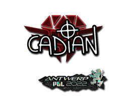 Klistermärke | cadiaN (Glitter) | Antwerp 2022