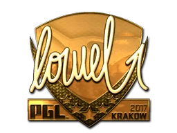 Klistermärke | loWel (Guld) | Krakow 2017