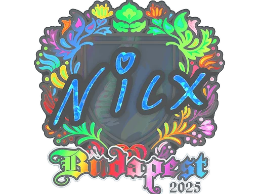 Adesivo | nicx (Holográfico) | Budapeste 2025