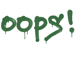 Sealed Graffiti | Oops (Jungle Green)