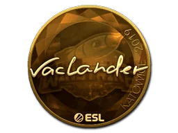 Aufkleber | wayLander (Gold) | Kattowitz 2019