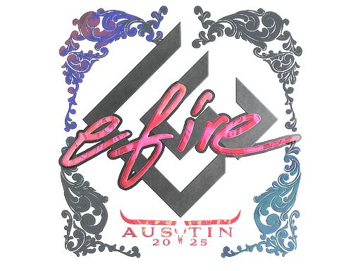 Aufkleber | efire (Holo) | Austin 2025