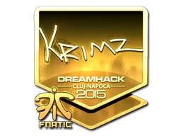 Klistermärke | KRIMZ (Guld) | Cluj-Napoca 2015
