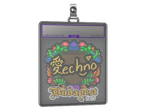 Placa de Adesivo | Techno4K (Bordado) | Budapeste 2025