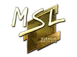Klistermärke | MSL (Guld) | Boston 2018