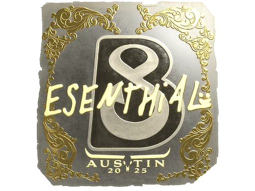 Aufkleber | esenthial (Gold) | Austin 2025