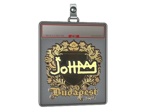 Placa de Adesivo | jottAAA (Dourado) | Budapeste 2025