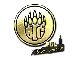 Pegatina | BIG (dorada) | Estocolmo 2021
