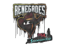 Zalakowane graffiti | Renegades | Sztokholm 2021