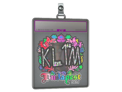 Placa de Adesivo | kl1m (Holográfico) | Budapeste 2025