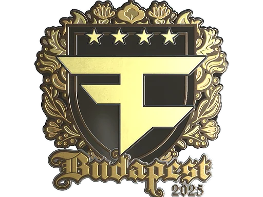 Naklejka | FaZe Clan (złota) | Budapeszt 2025