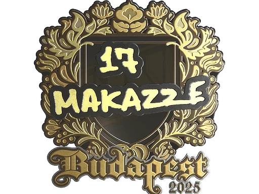 Naklejka | makazze (złota) | Budapeszt 2025