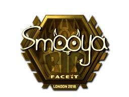 Pegatina | smooya (dorada) | Londres 2018