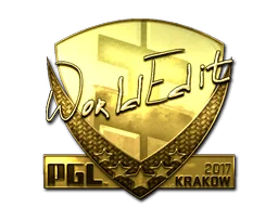 Klistermärke | WorldEdit (Guld) | Krakow 2017