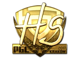 Klistermärke | HS (Guld) | Krakow 2017