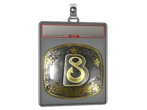 Placa de pegatinas | B8 (dorada) | Austin 2025