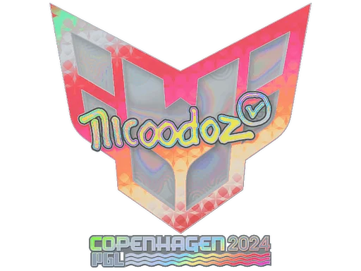 Naklejka | nicoodoz (holograficzna) | Kopenhaga 2024
